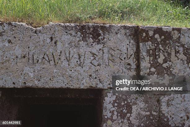 Etruscan Inscription 48 Etruscan Inscription Stock Photos, High-Res Pictures, and Images ...
