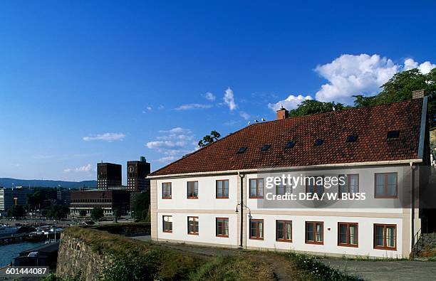 Building near the Akershus Fortress, Oslo, Norway.