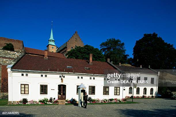 Buildings near the Akershus Fortress, Oslo, Norway.