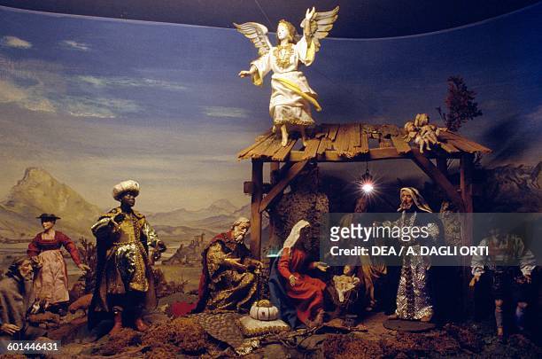 Nativity scene, 19th century, Mariastein Castle, Tyrol, Austria.