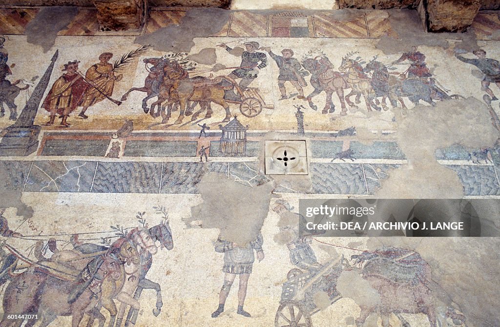 Mosaic floor, Villa Romana del Casale