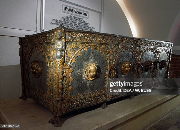 Sarcophagus of Bogislaw XIV of Pomerania , Castle of the Pomeranian Dukes, Szczecin, West Pomeranian Voivodeship. Poland, 14th-18th century.