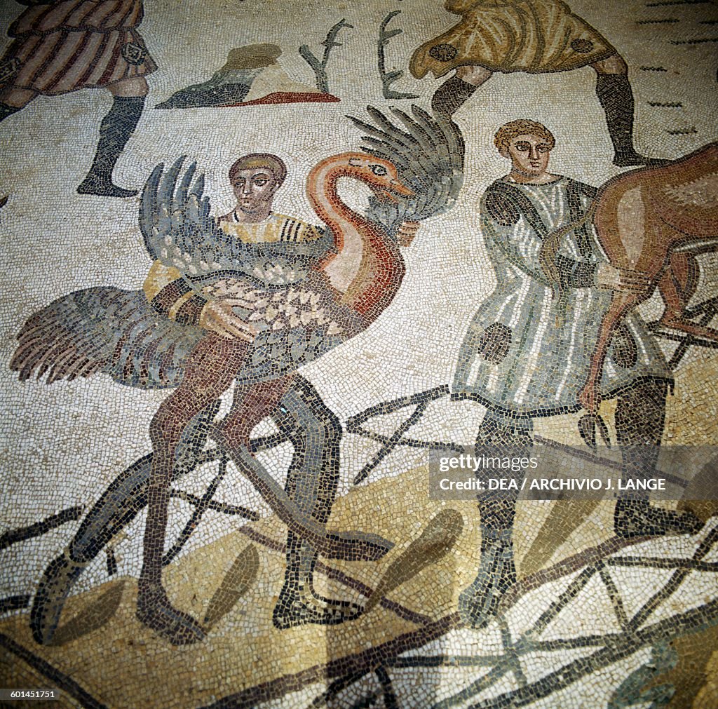 Mosaic floor, Great Hunt, Villa Romana del Casale