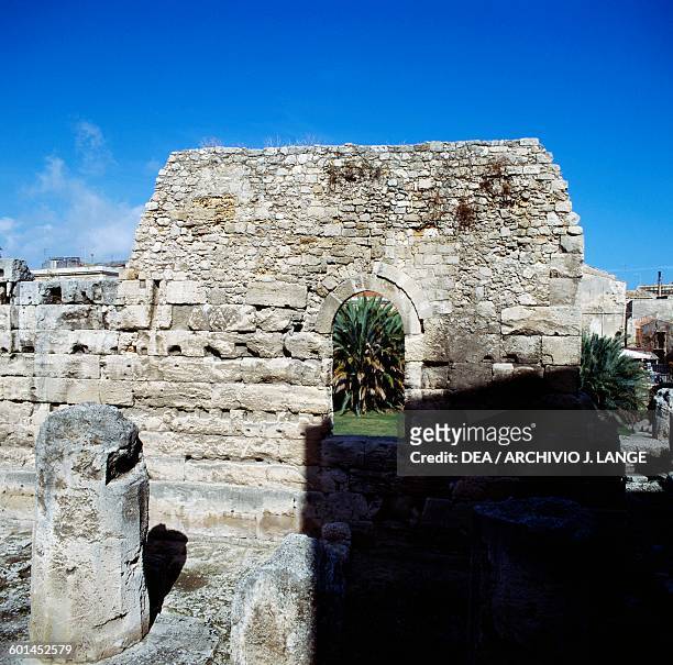 Temple of Apollo, Syracuse , Sicily, Italy. Greek civilisation, Magna Graecia, 6th century BC.
