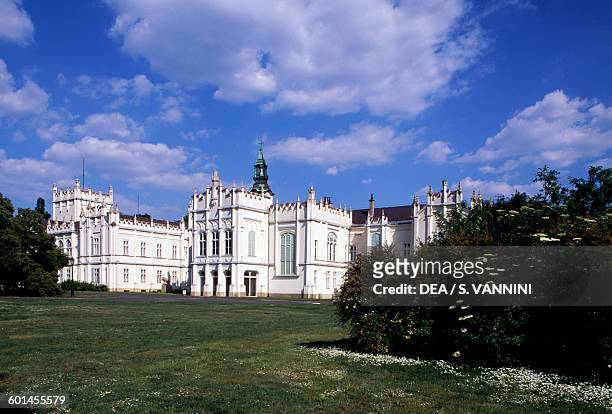 Brunszvik castle, 1783-1785 but rebuilt in neo-Gothic style in 1872-1875, Martonvasar, Pest county, Hungary, 18th century.