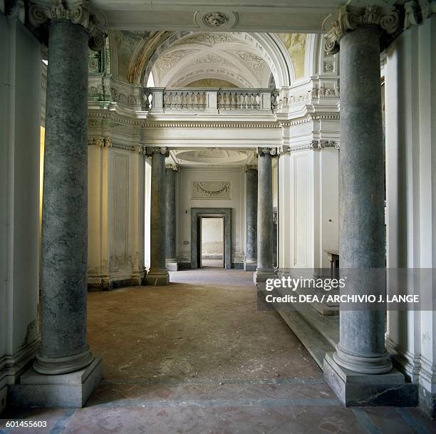 Interior of the Royal palace of Carditello, architect Francesco Collecini , San Tammaro, Campania. Italy, 18th century.