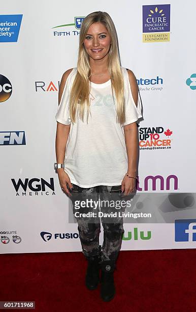 YouTube personality Justine Ezarik aka iJustine attends Hollywood Unites for the 5th Biennial Stand Up To Cancer , a program of the Entertainment...