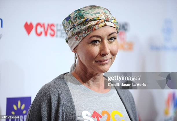 Actress Shannen Doherty attends Stand Up To Cancer 2016 at Walt Disney Concert Hall on September 9, 2016 in Los Angeles, California.