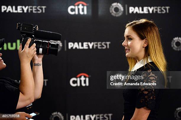 Actress Madison Davenport arrives at The Paley Center for Media's PaleyFest 2016 Fall TV Preview of El Rey at The Paley Center for Media on September...