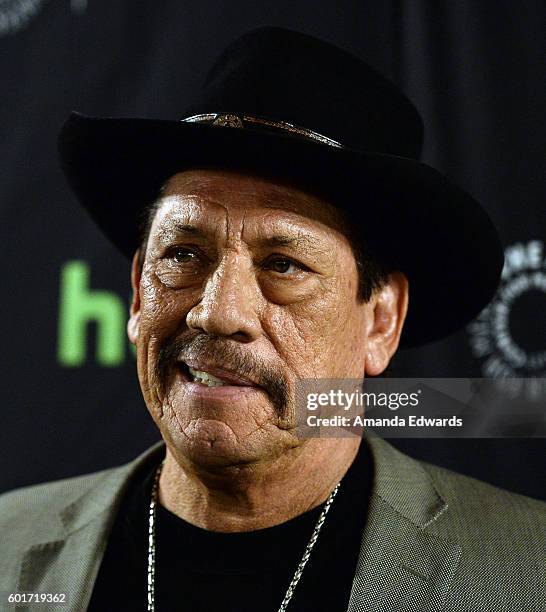 Actor Danny Trejo arrives at The Paley Center for Media's PaleyFest 2016 Fall TV Preview of El Rey at The Paley Center for Media on September 9, 2016...