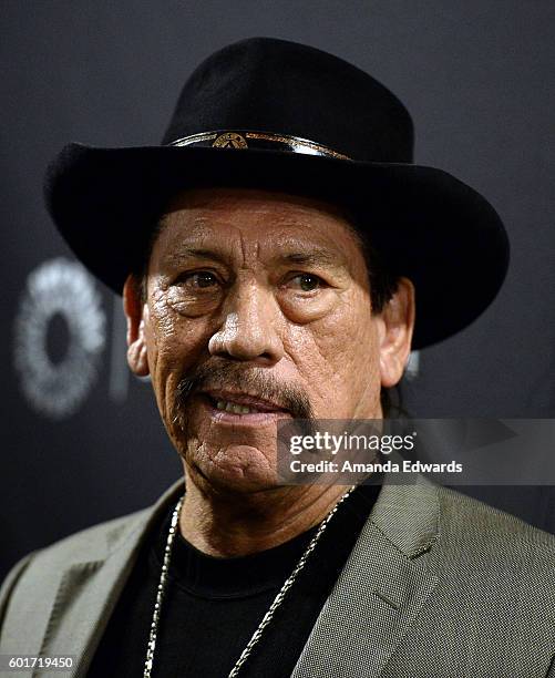 Actor Danny Trejo arrives at The Paley Center for Media's PaleyFest 2016 Fall TV Preview of El Rey at The Paley Center for Media on September 9, 2016...