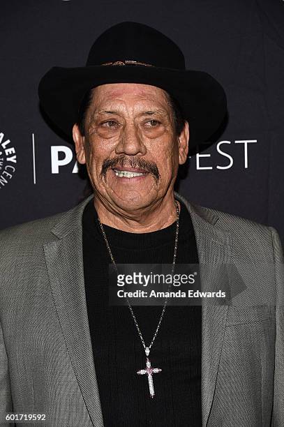 Actor Danny Trejo arrives at The Paley Center for Media's PaleyFest 2016 Fall TV Preview of El Rey at The Paley Center for Media on September 9, 2016...