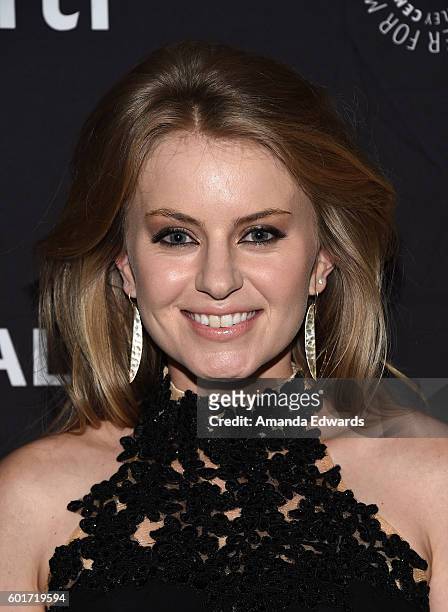 Actress Sarah Minnich arrives at The Paley Center for Media's PaleyFest 2016 Fall TV Preview of El Rey at The Paley Center for Media on September 9,...