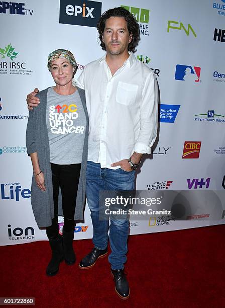 Shannen Doherty, Kurt Iswarienko arrives at the Hollywood Unites For The 5th Biennial Stand Up To Cancer , A Program Of The Entertainment Industry...