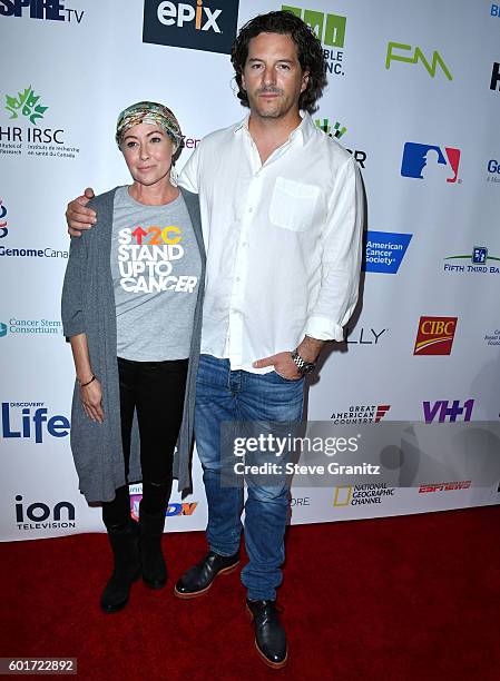 Shannen Doherty, Kurt Iswarienko arrives at the Hollywood Unites For The 5th Biennial Stand Up To Cancer , A Program Of The Entertainment Industry...