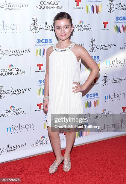 Actress Dalila Bela attends the 31st Annual Imogen Awards at The Beverly Hilton Hotel on September 9, 2016 in Beverly Hills, California.