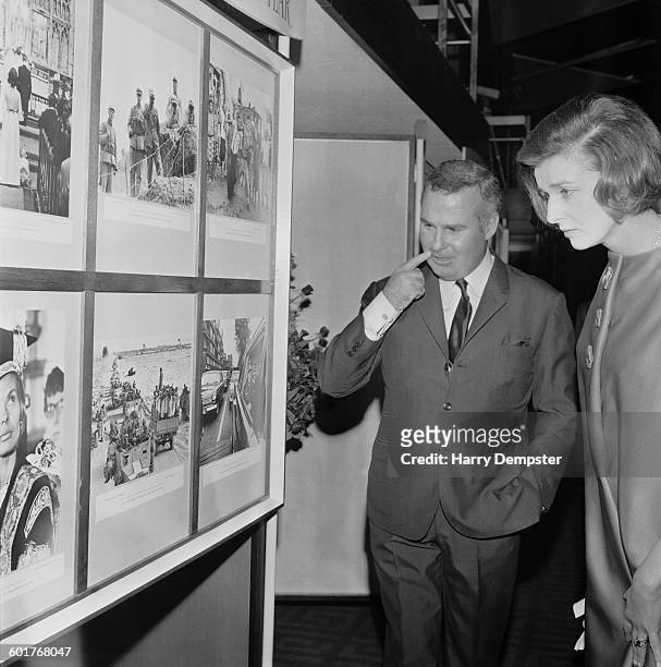 Princess Alexandra, The Honourable Lady Ogilvy with British photojournalist Terry Fincher after presenting him with the British Press Photographer of...