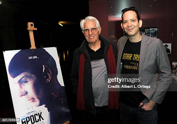 Casting director Joseph D'Agosta and producer Roger Lay Jr. At the Star Trek 50th Anniversary Celebration - Star Trek: The Motion Picture held at the...