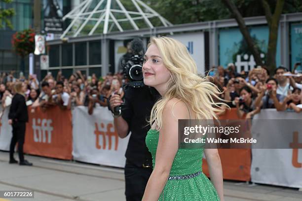 Dakota Fanning attends the 'American Pastoral' during the 2016 Toronto International Film Festival premiere at Princess of Wales Theatre on September...