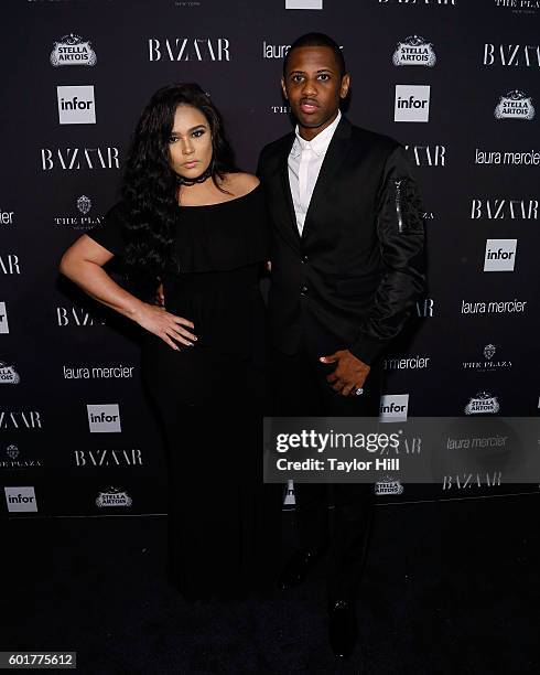 Emily Bustamante and Fabolous attend the 2015 Harper ICONS Party at The Plaza Hotel on September 9, 2016 in New York City.