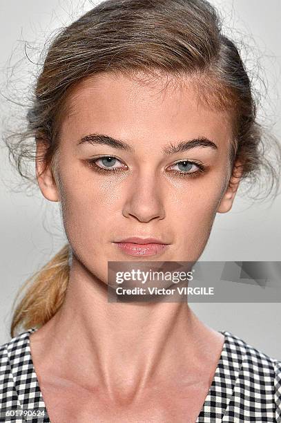 Model walks the runway at Marissa Webb fashion show during New York Fashion Week: The Shows at The Gallery, Skylight at Clarkson Sq on September 8,...