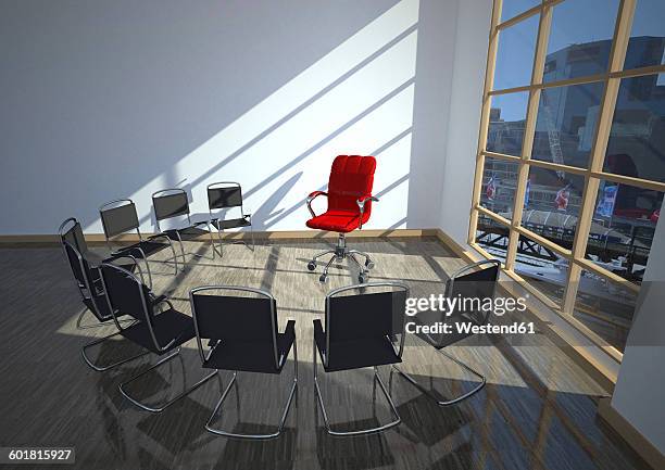 therapy room with chairs, 3d rendering - therapy session stock illustrations