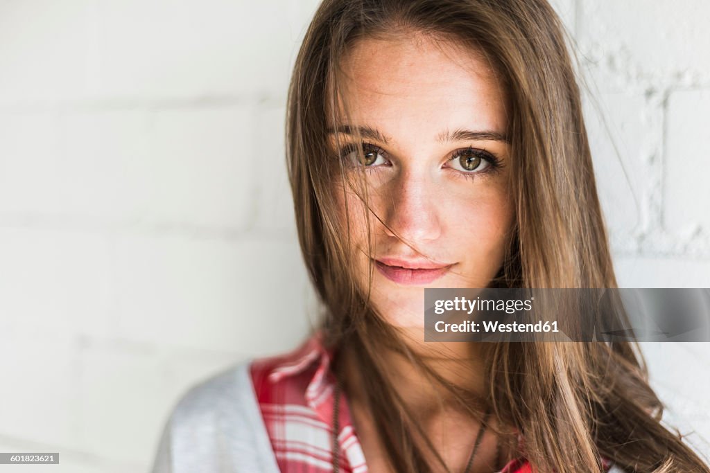 Portrait of brunette young woman