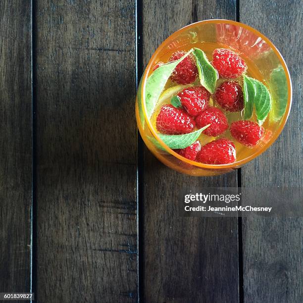 raspberry basil limoncello - raspberry cocktail stock pictures, royalty-free photos & images