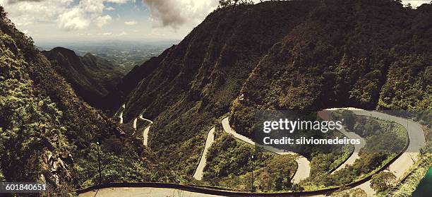 Winding mountain road, Santa Catarina, Brazil