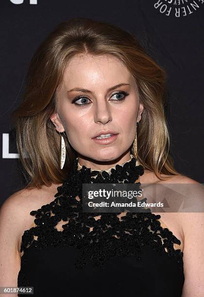 Actress Sarah Minnich arrives at The Paley Center for Media's PaleyFest 2016 Fall TV Preview of El Rey at The Paley Center for Media on September 9,...