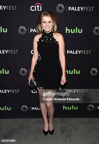 Actress Sarah Minnich arrives at The Paley Center for Media's PaleyFest 2016 Fall TV Preview of El Rey at The Paley Center for Media on September 9,...