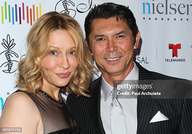 Actor Lou Diamond Phillips and his Wife Yvonne Boismier attend the 31st Annual Imagen Awards at The Beverly Hilton Hotel on September 9, 2016 in...