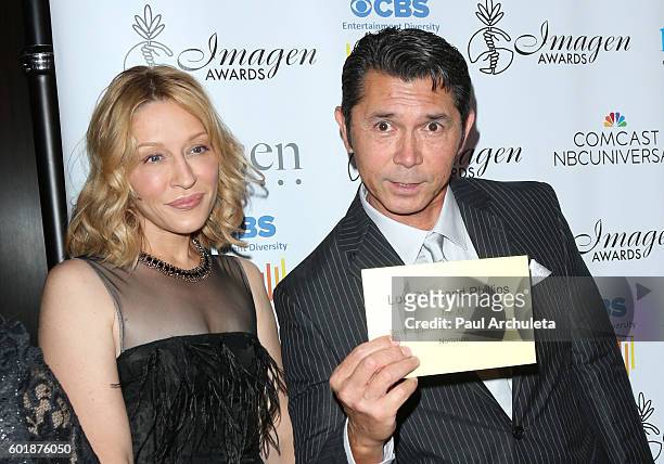 Actor Lou Diamond Phillips and his Wife Yvonne Boismier attend the 31st Annual Imagen Awards at The Beverly Hilton Hotel on September 9, 2016 in...