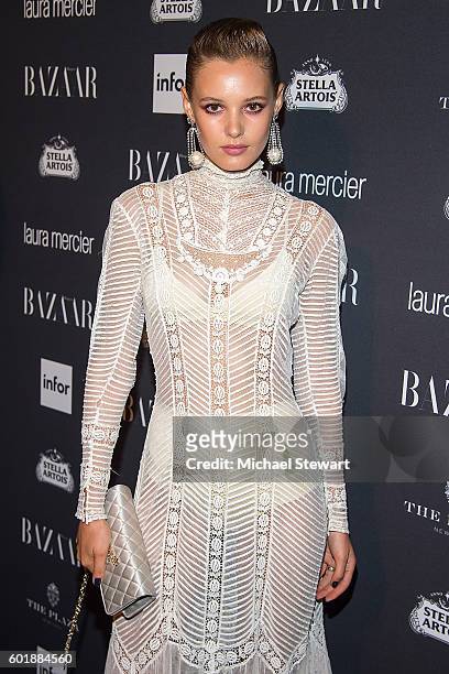 Model Paige Reifler attends Harper's BAZAAR Celebrates "ICONS By Carine Roitfeld" at The Plaza Hotel on September 9, 2016 in New York City.
