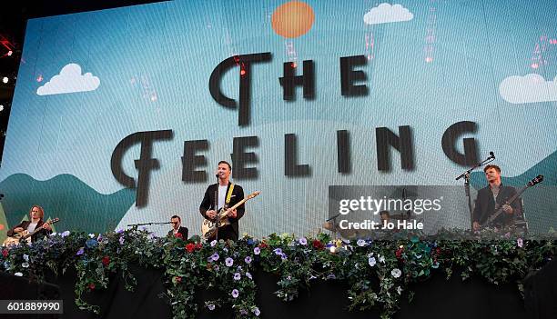 Dan Gillespie Sells of The Feeling performs on stage at the BBC Proms in Hyde Park on September 10, 2016 in London, England.
