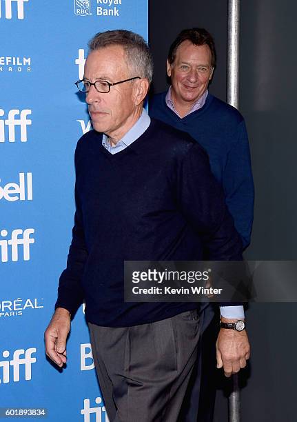 Producers Tom Rosenberg and Gary Lucchesi attend the "American Pastoral" press conference during the 2016 Toronto International Film Festival at TIFF...