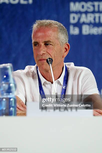 Producer Marc Platt attends the press conference for 'La La Land' during the 73rd Venice Film Festival at on August 31, 2016 in Venice, Italy.