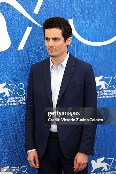 Director Damien Chazelle attends a photocall for 'La La Land' during the 73rd Venice Film Festival at Palazzo del Casino on August 31, 2016 in...