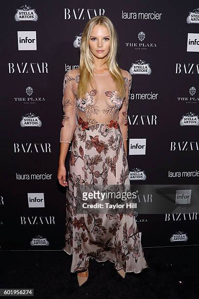 Marloes Horst attends the 2016 Harper ICONS Party at The Plaza Hotel on September 9, 2016 in New York City.