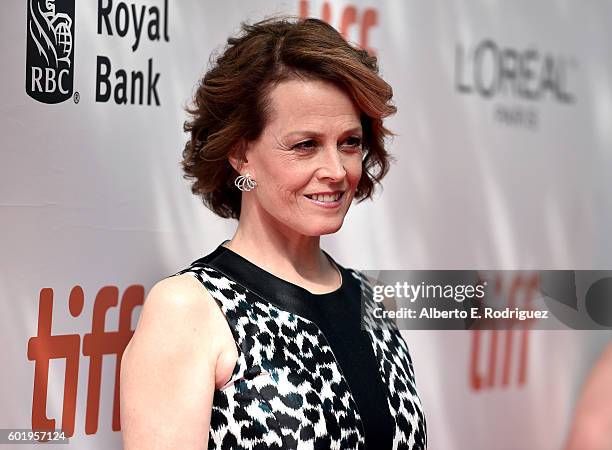 Actress Sigourney Weaver attends the "A Monster Calls" premiere during the 2016 Toronto International Film Festival at Roy Thomson Hall on September...