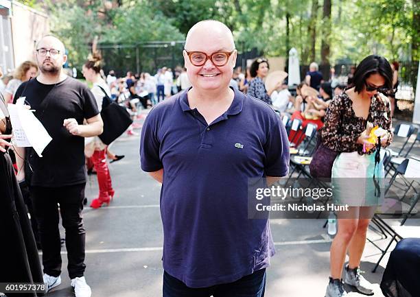 Magazine Editorial Director Mickey Boardman attends the Eckhaus Latta spring 2017 show- Front Row - September 2016 - New York Fashion Week at Seward...