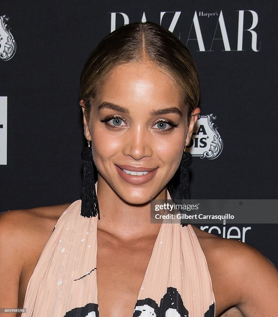 Jasmine Sanders attends Harper's BAZAAR Celebrates 'ICONS By Carine