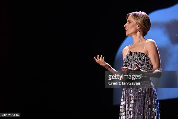 Sonia Bergamasco wears a Jaeger-LeCoultre watch during the 'Closing Ceremony' of the 73rd Venice Film Festival at Hotel Excelsior on September 10,...