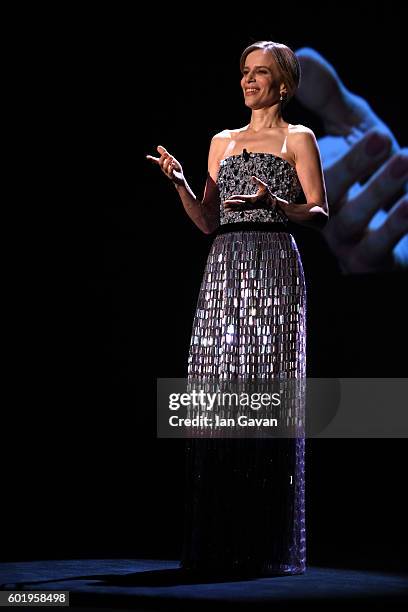 Sonia Bergamasco wears a Jaeger-LeCoultre watch during the 'Closing Ceremony' of the 73rd Venice Film Festival at Hotel Excelsior on September 10,...