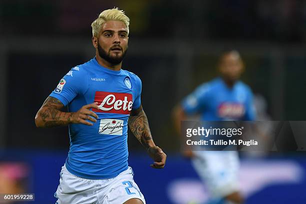 Lorenzo Insigne of Napoli in action during the Serie a match between US Citta di Palermo and SSC Napoli at Stadio Renzo Barbera on September 10, 2016...
