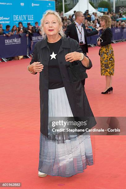 Designer Agnes B attends the Closing Ceremony of the 42nd Deauville American Film Festival on September 10, 2016 in Deauville, France.