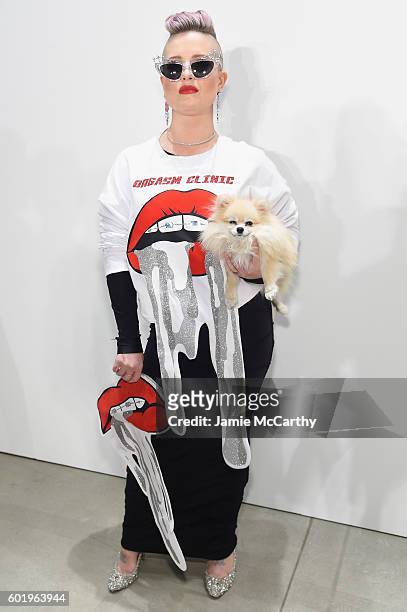 Kelly Osbourne attends the Namilia fashion show during New York Fashion Week September 2016 at The Gallery, Skylight at Clarkson Sq on September 10,...