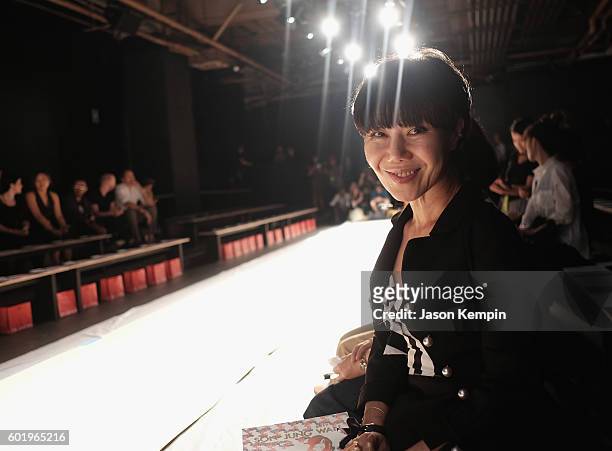 Designer Son Jung Wan attends the Son Jung Wang fashion show during New York Fashion Week: The Shows at The Dock, Skylight at Moynihan Station on...