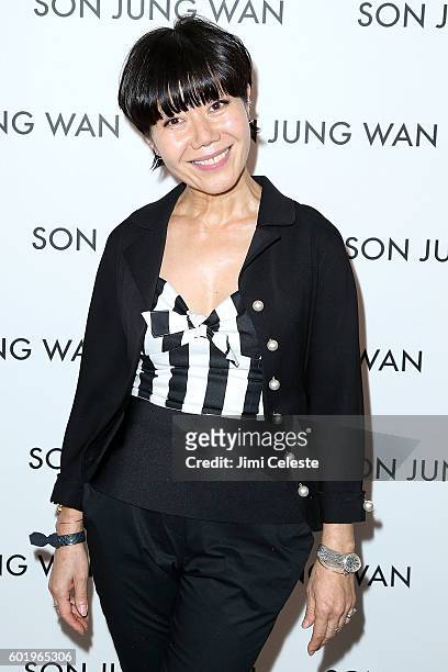 Designer Son Jung Wan attending Son Jung Wan - Backstage - September 2016 - New York Fashion Week: The Shows at The Dock, Skylight at Moynihan...