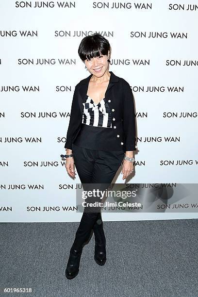 Designer Son Jung Wan attending Son Jung Wan - Backstage - September 2016 - New York Fashion Week: The Shows at The Dock, Skylight at Moynihan...